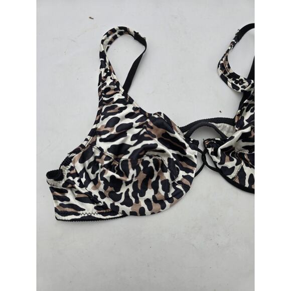 Vintage Vanity Fair Womens Bra Cheetah Print Underwire 38B #V - Picture 2 of 6